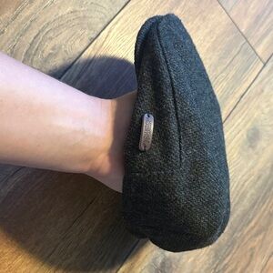 Green and black scally cap